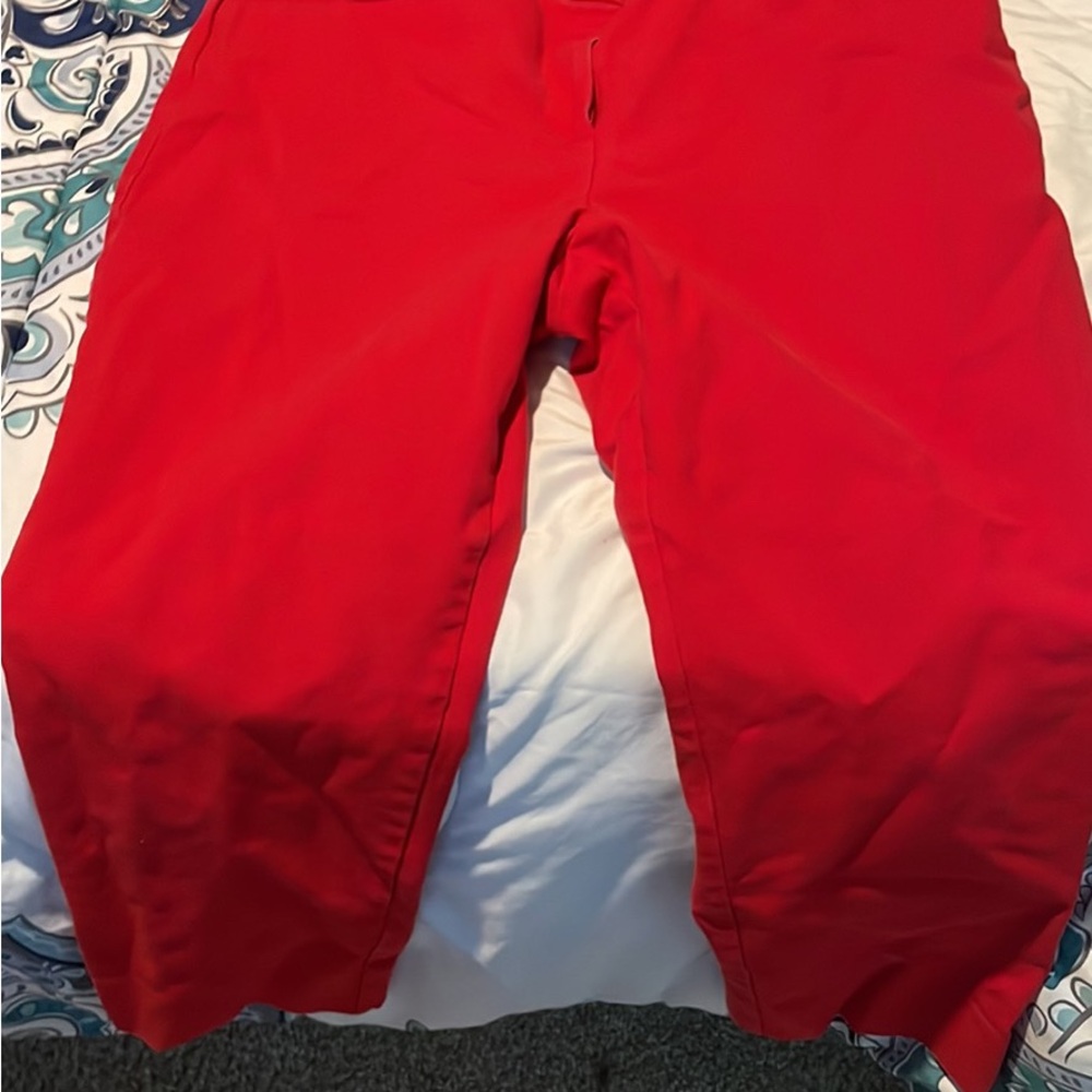 LOFT Red Capris